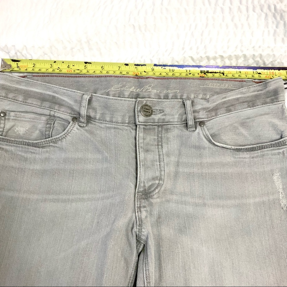 EDDIE BAUER Grey Cuffed Cropped Jeans - Picture 11 of 14